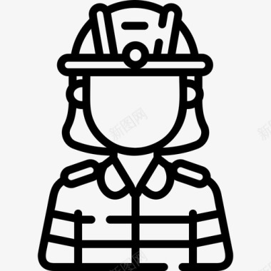 消防员职业化身4直系图标图标