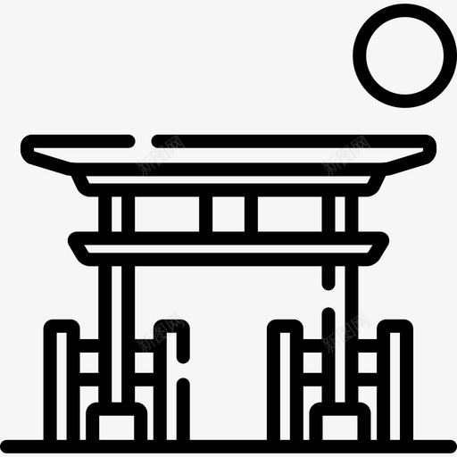 中国旅游应用程序2线性图标svg_新图网 https://ixintu.com 中国 旅游应用程序2 线性