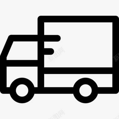 运输卡车运输33直线图标图标