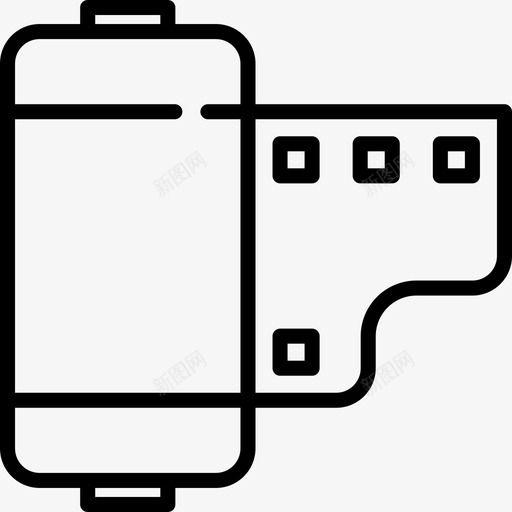 电影卷多媒体19线性图标svg_新图网 https://ixintu.com 多媒体19 电影卷 线性