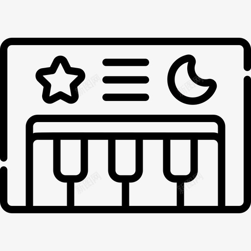 钢琴玩具18直线型图标svg_新图网 https://ixintu.com 玩具18 直线型 钢琴