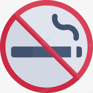 禁止吸烟交通标志公寓图标图标