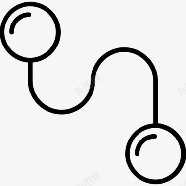 健身房健身18直线型图标图标