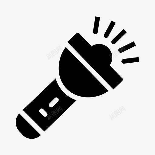 手电筒电筒led灯图标svg_新图网 https://ixintu.com led灯 手提电筒 手电筒 电筒 野营标志符号