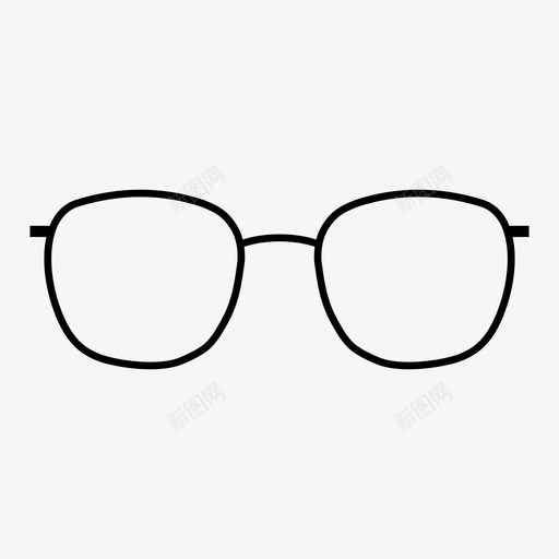 眼镜镜片外表图标svg_新图网 https://ixintu.com 外表 眼镜 视力 镜片