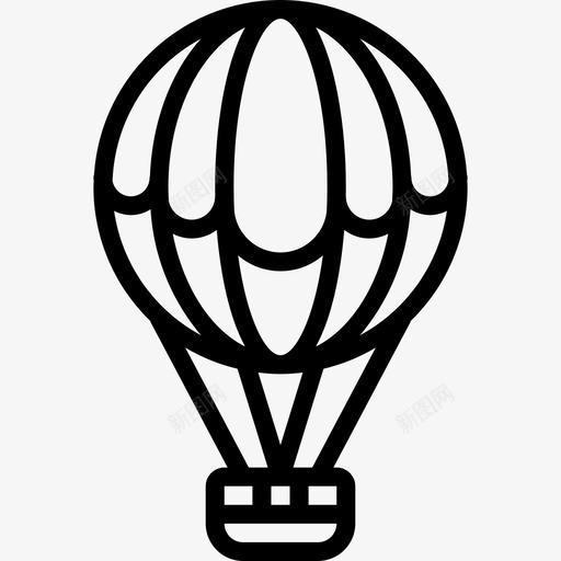 热气球休闲16直线型图标svg_新图网 https://ixintu.com 休闲16 热气球 直线型