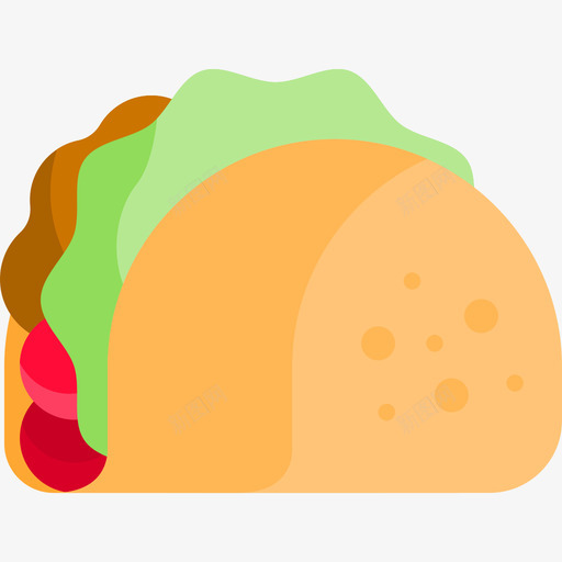 Taco死亡日3Flat图标svg_新图网 https://ixintu.com Flat Taco死亡日3