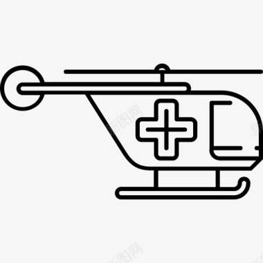直升机医疗43128px线图标图标