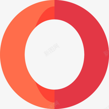Opera浏览器4平面图标图标