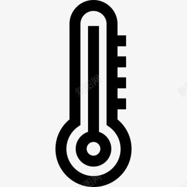 温度计家庭自动化11线性图标图标