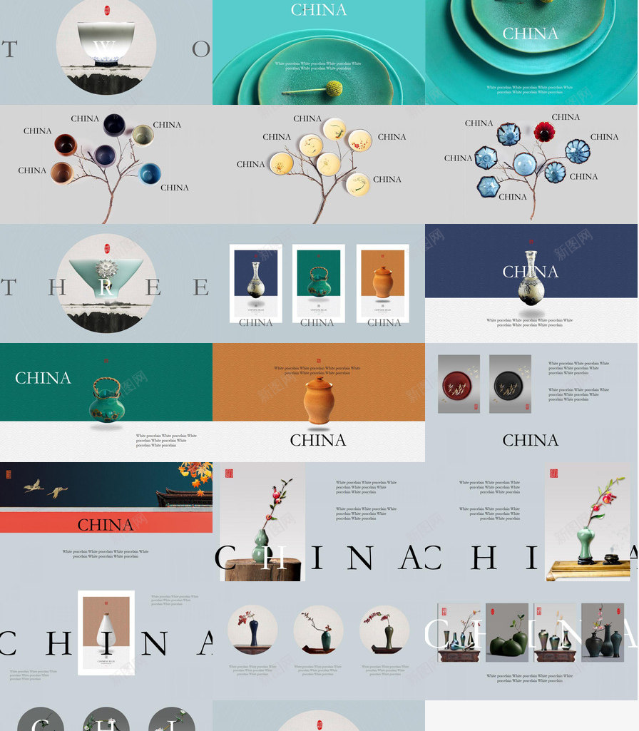 中国瓷器文化宣传传统工艺PPT模板_新图网 https://ixintu.com 中国 传统 宣传 工艺 文化 瓷器