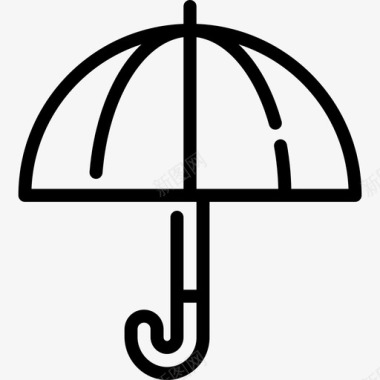 伞弹簧11直线型图标图标