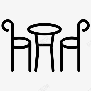 餐桌餐桌家具厨房家具图标图标