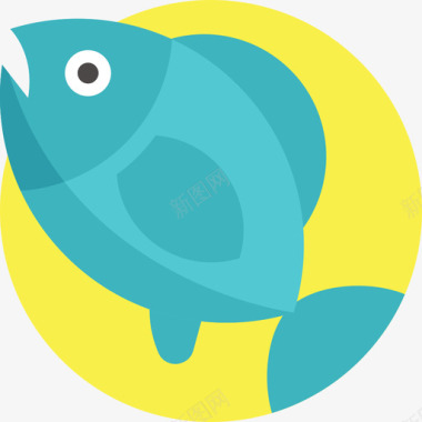 鱼食物41扁平图标图标