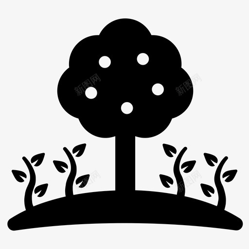 天然树木森林天然植物图标svg_新图网 https://ixintu.com 天然树木 天然植物 森林