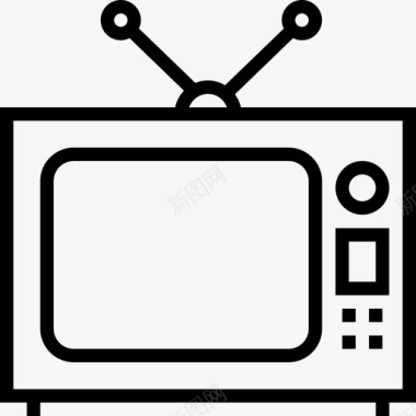 电视多媒体21线性图标图标