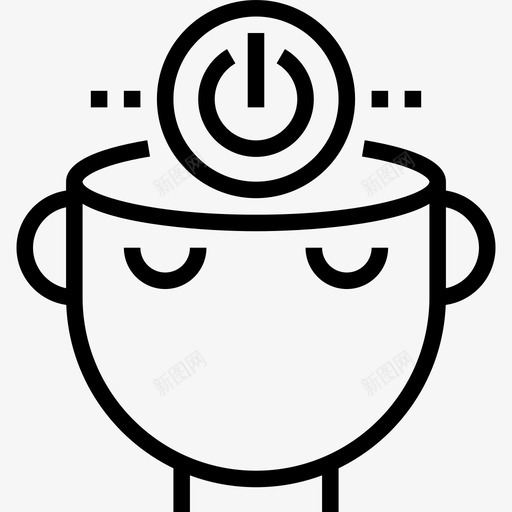 思考思考过程线性图标svg_新图网 https://ixintu.com 思考 思考过程 线性