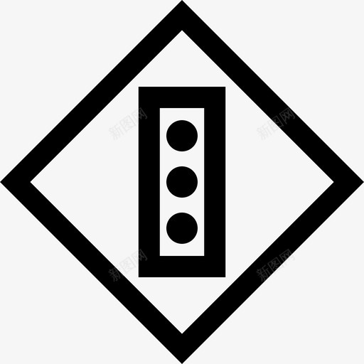 红绿灯交通标志6线形图标svg_新图网 https://ixintu.com 交通标志6 红绿灯 线形