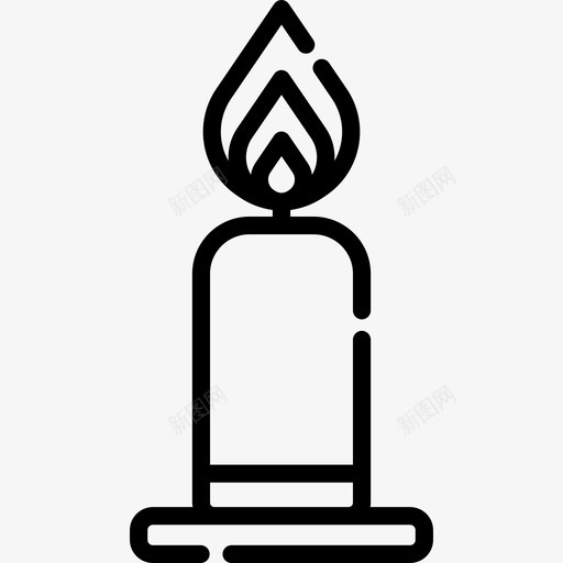 蜡烛庆祝活动3直线图标svg_新图网 https://ixintu.com 庆祝活动3 直线 蜡烛
