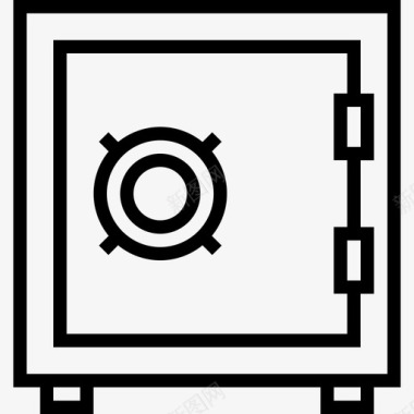 保险箱数据存储2线性图标图标