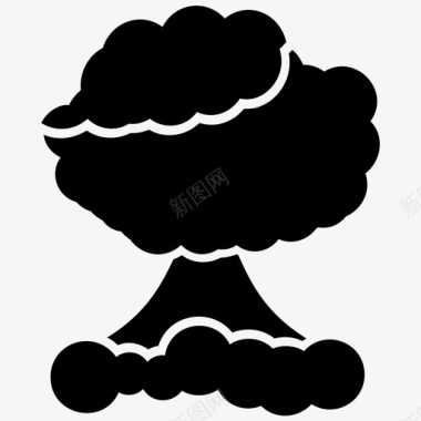 炸弹爆炸原子弹化学爆炸图标图标