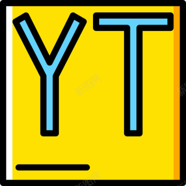 Yt开发25黄色图标图标