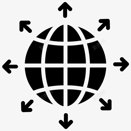 全球业务商业世界国际业务图标svg_新图网 https://ixintu.com 全球业务 全球网络 商业世界 国际业务 国际网络 移动银行和在线支付字形图标