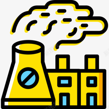 核电站生态42黄色图标图标