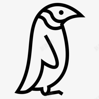 企鹅帝企鹅企鹅动物图标图标