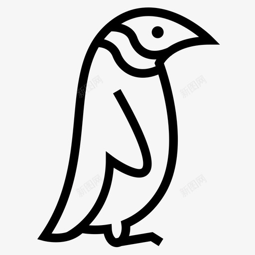 企鹅帝企鹅企鹅动物图标svg_新图网 https://ixintu.com 企鹅 企鹅动物 企鹅图标 企鹅鸟 帝企鹅