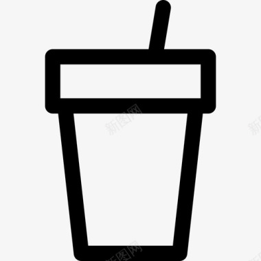 苏打水夏季食品饮料3线性图标图标