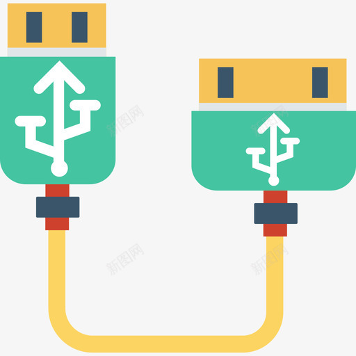 连接电缆网络和通信扁平图标svg_新图网 https://ixintu.com 扁平 网络和通信 连接电缆
