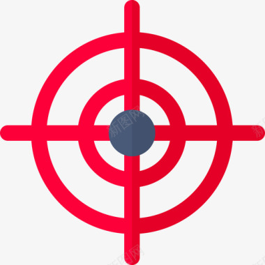 射击目标犯罪调查8平面图标图标