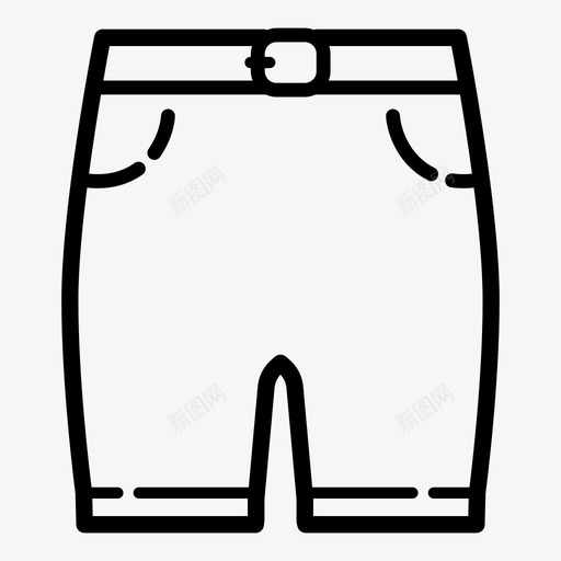 短裤衣服时装图标svg_新图网 https://ixintu.com 制服 时装 服装 短裤 纺织品 衣服