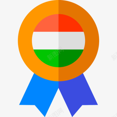 印度独立日徽章图标图标