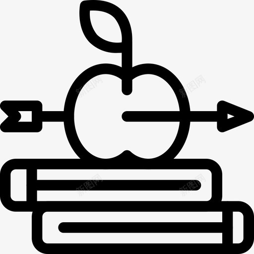 大学与教育苹果书籍图标svg_新图网 https://ixintu.com 书籍 大学与教育 学校 苹果