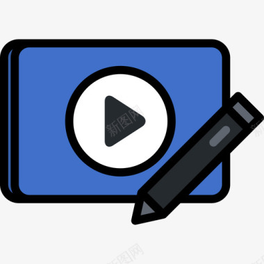 视频编辑工具2线性颜色图标图标