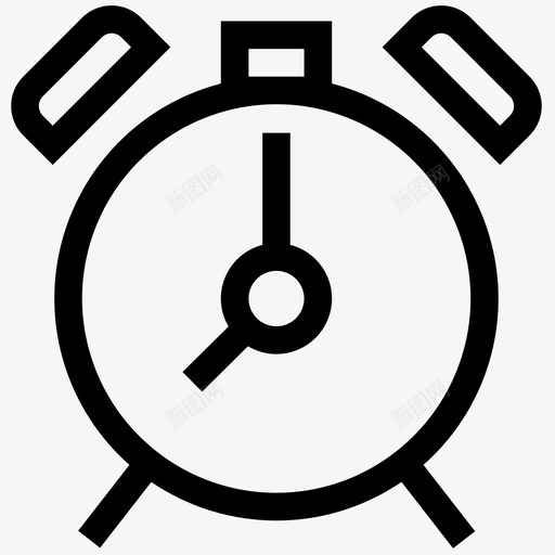 闹钟时钟秒表图标svg_新图网 https://ixintu.com ios基本图标 时钟 时间 秒表 计时器 闹钟