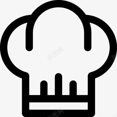 厨师帽食物45直系图标图标