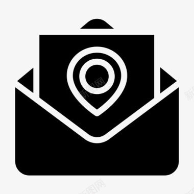 邮件信件地点图标图标