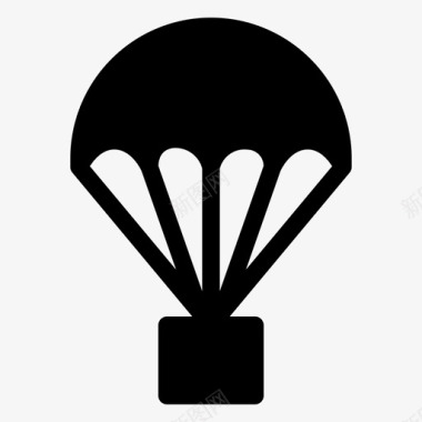 降落伞飞行高空图标图标