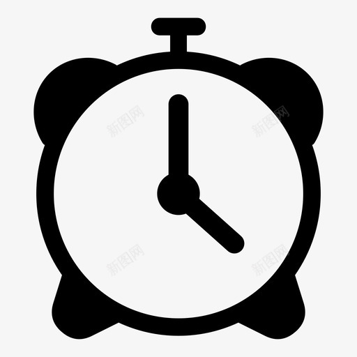 闹钟时间定时器图标svg_新图网 https://ixintu.com 唤醒 定时器 教育2 时间 闹钟