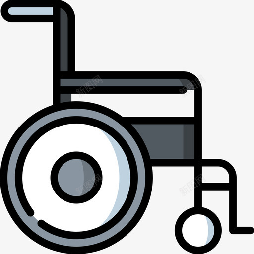 轮椅符号23线颜色图标svg_新图网 https://ixintu.com 符号23 线颜色 轮椅