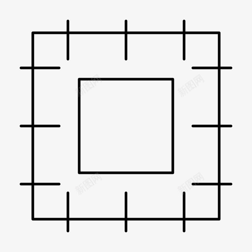 微芯片硬件处理器图标svg_新图网 https://ixintu.com ios营销 处理器 广告瘦图标 微芯片 硬件 编程