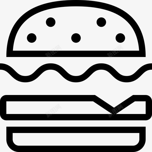 奶酪汉堡厨房和食物3其他图标svg_新图网 https://ixintu.com 其他 厨房和食物3 奶酪汉堡