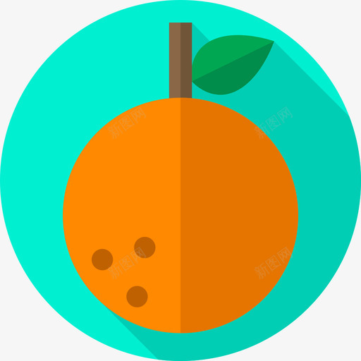 橙色自然色10平坦图标svg_新图网 https://ixintu.com 平坦 橙色 自然色10