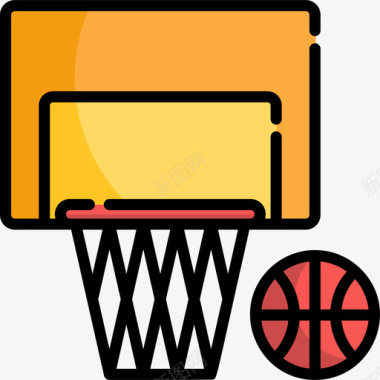 篮球游乐场11线颜色图标图标