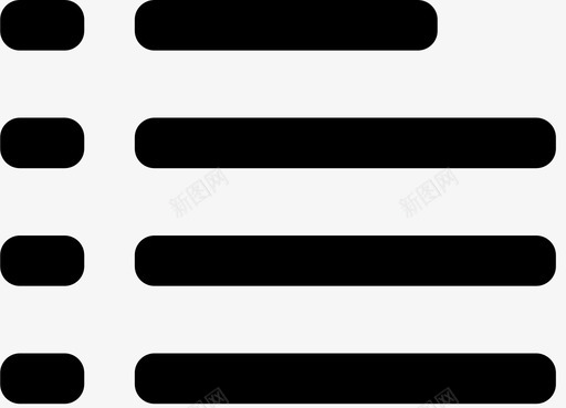 列表视图iconsvg_新图网 https://ixintu.com 列表视图icon