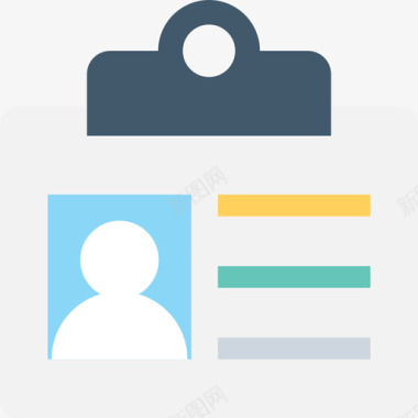 身份证网页和开发11平面图标图标