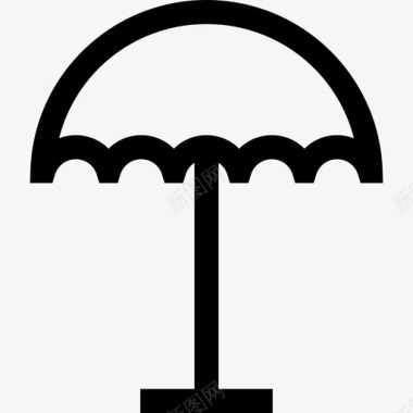 伞娱乐6直线型图标图标